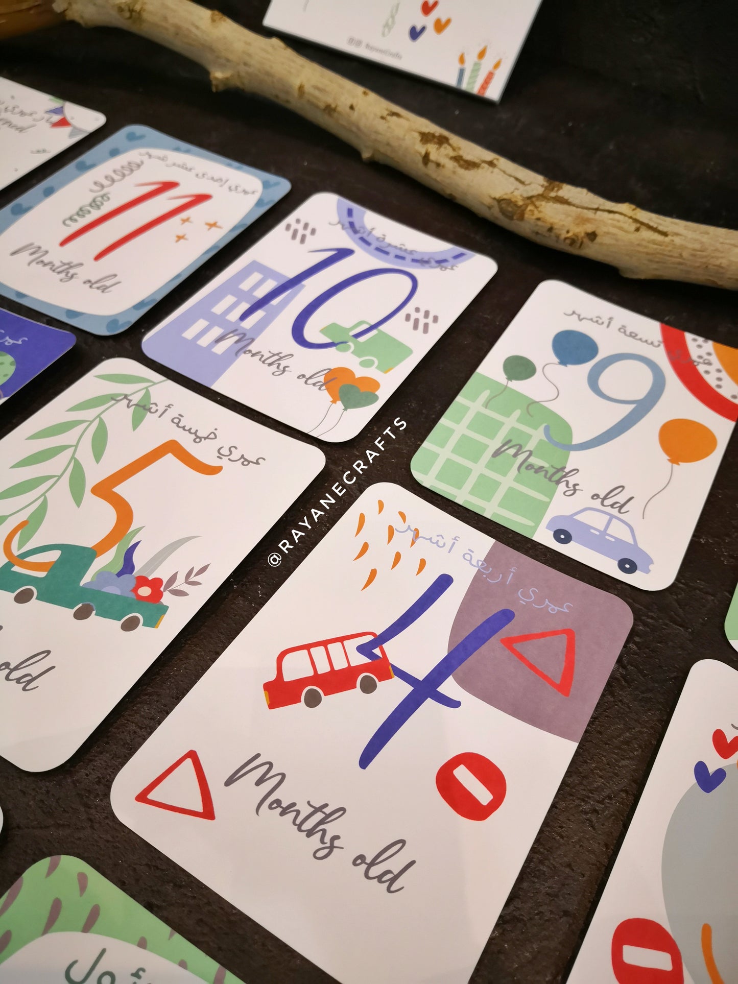 Baby boy first year cards